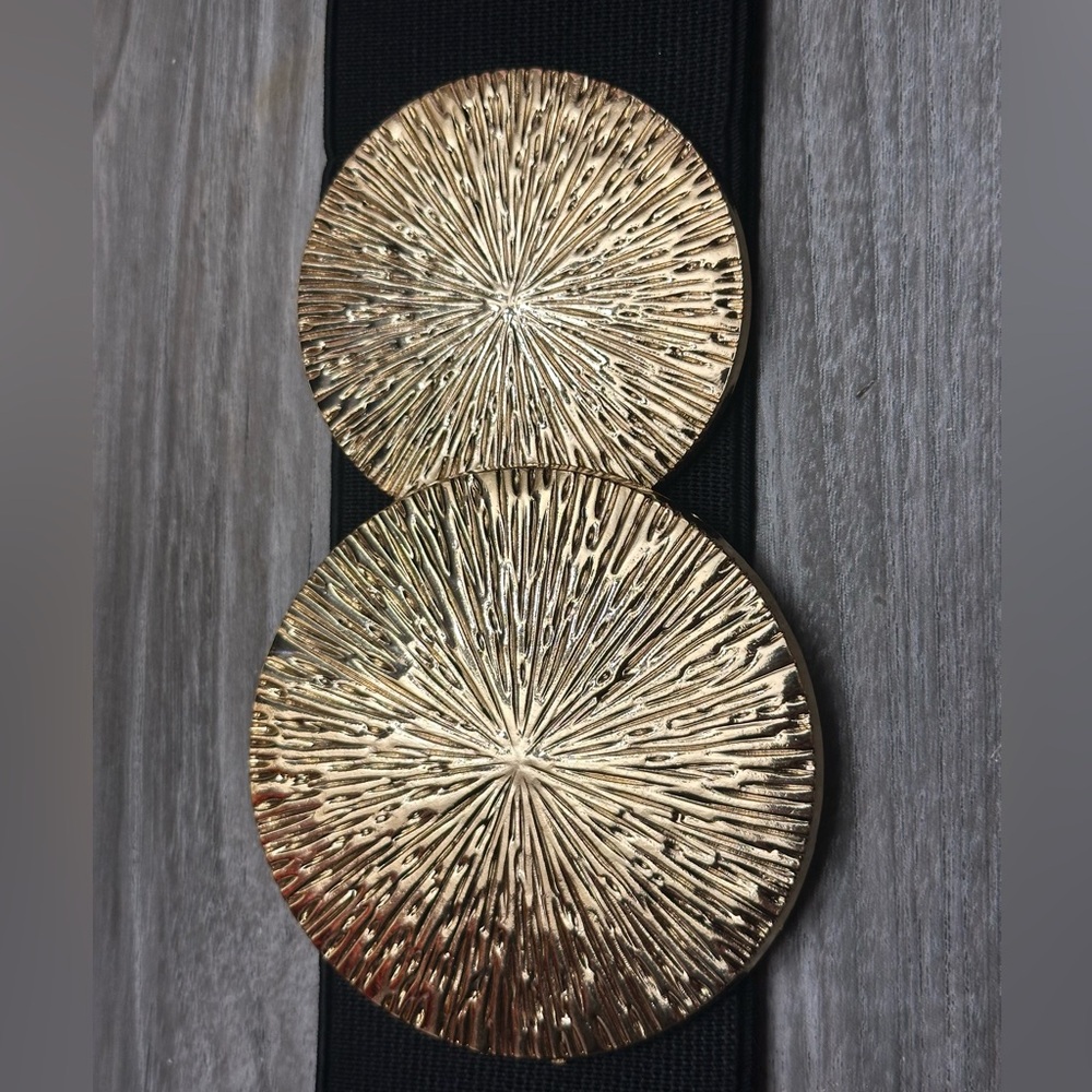 Sophisticated Gold and Black Belt Accessory